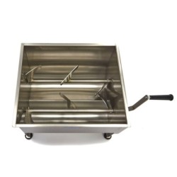 Amestecător (mixer) manual pentru carne Maxima de 40 de litri - cu două aripi de amestecare