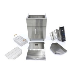 Friteuză electrică Maxima 30L cu robinet și dulap