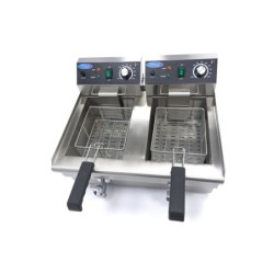 Friteuza electrică Maxima 2 x 10 L cu robinet