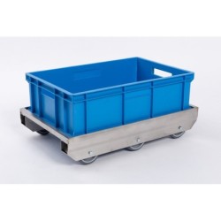 Cărucior din oțel inoxidabil pentru containere