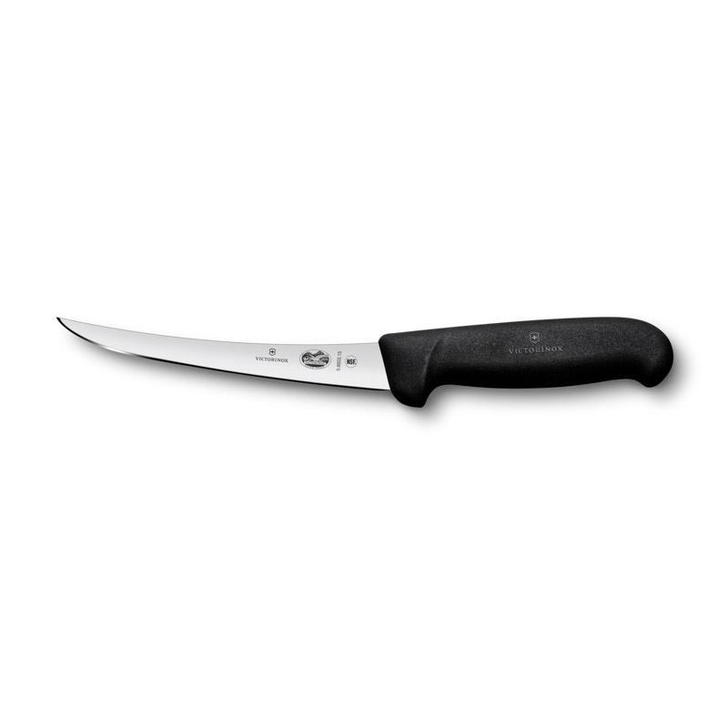 Victorinox, Fibrox, Pevný vykosťovací nôž v čiernej farbe 15 cm, 5.6603.15