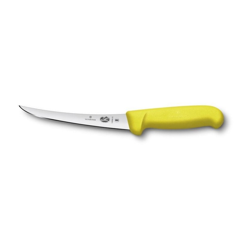 Victorinox, Fibrox, Pevný vykosťovací nôž v žltej farbe 15 cm, 5.6608.15