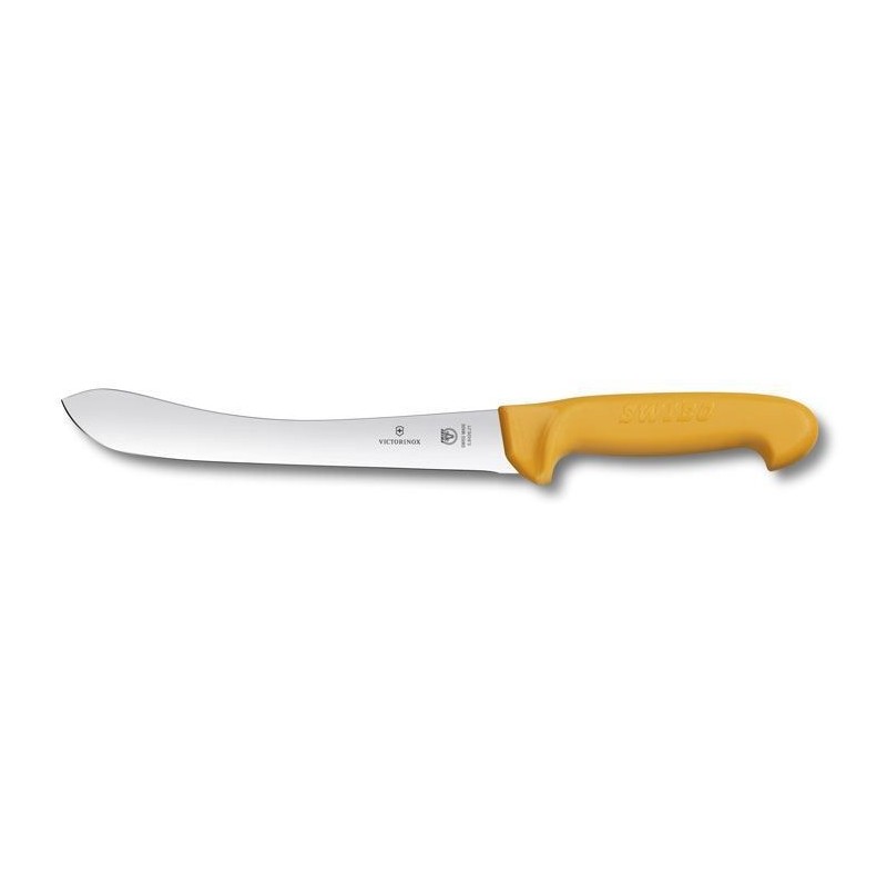 Victorinox Swibo, nôž na sťahovanie kože, žltý, pevný, 21 cm, 5.8426.21