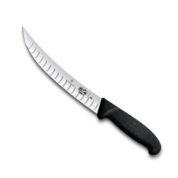 Victorinox, Fibrox Dual Grip, Mäsiarský nôž s vrúbkovaním, 25 cm, 5.7223.25